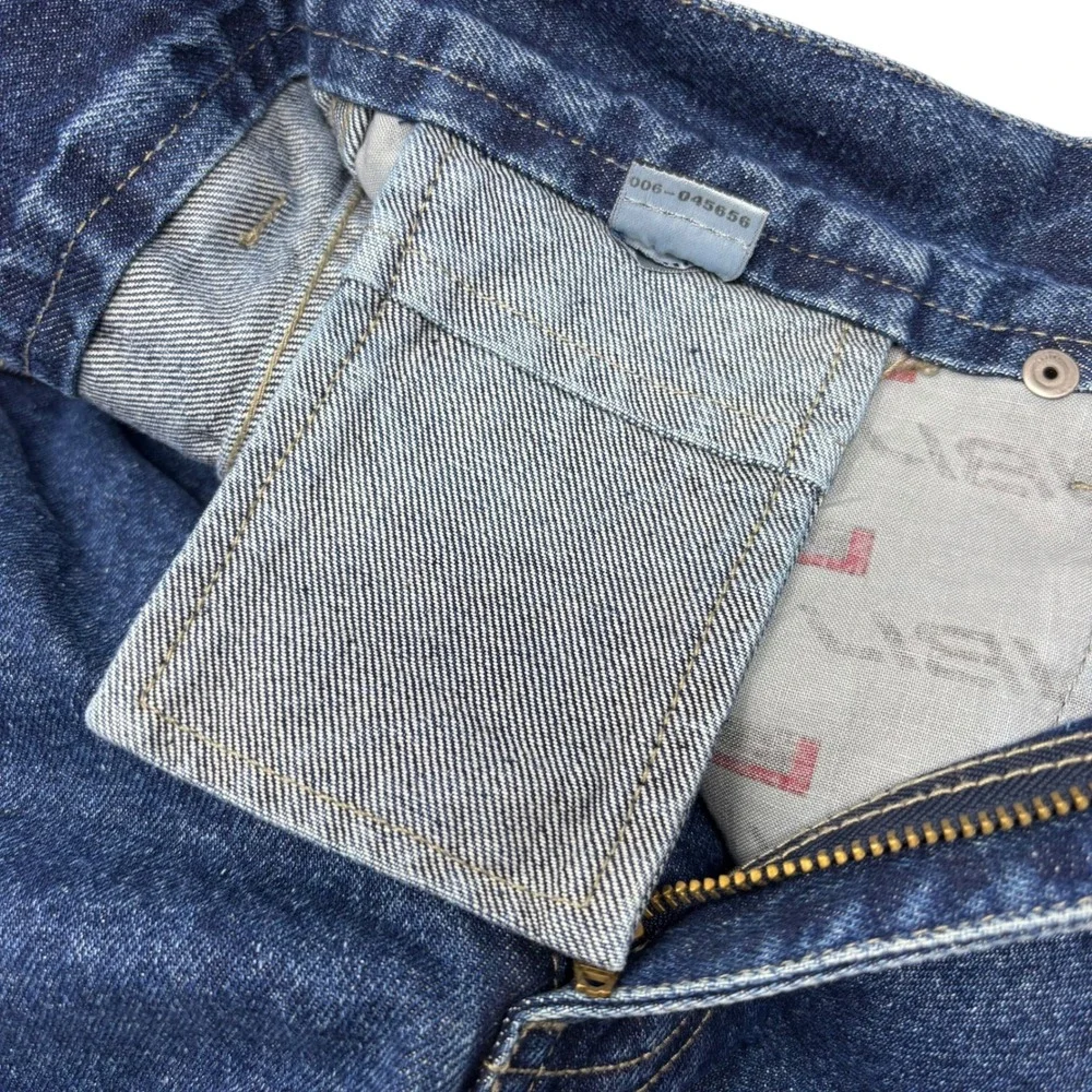 FUBU Carpenter Jeans Mens Blue Cotton Vintage 90s Y2K Baggy Hip Hop W40 L34